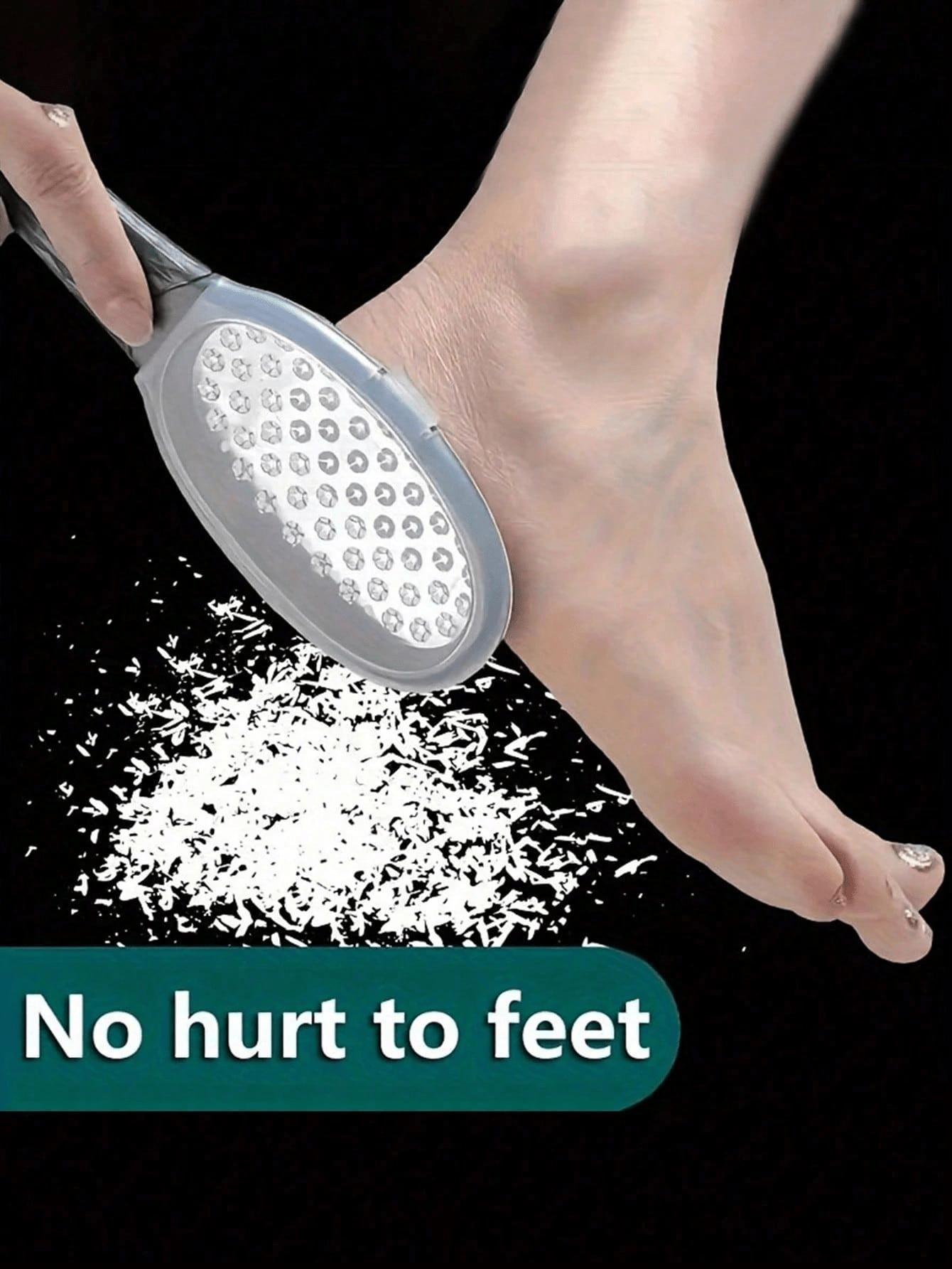 Home Essentials Bathroom Accessories - 1pc Professional Stainless Steel Foot Scrubber,