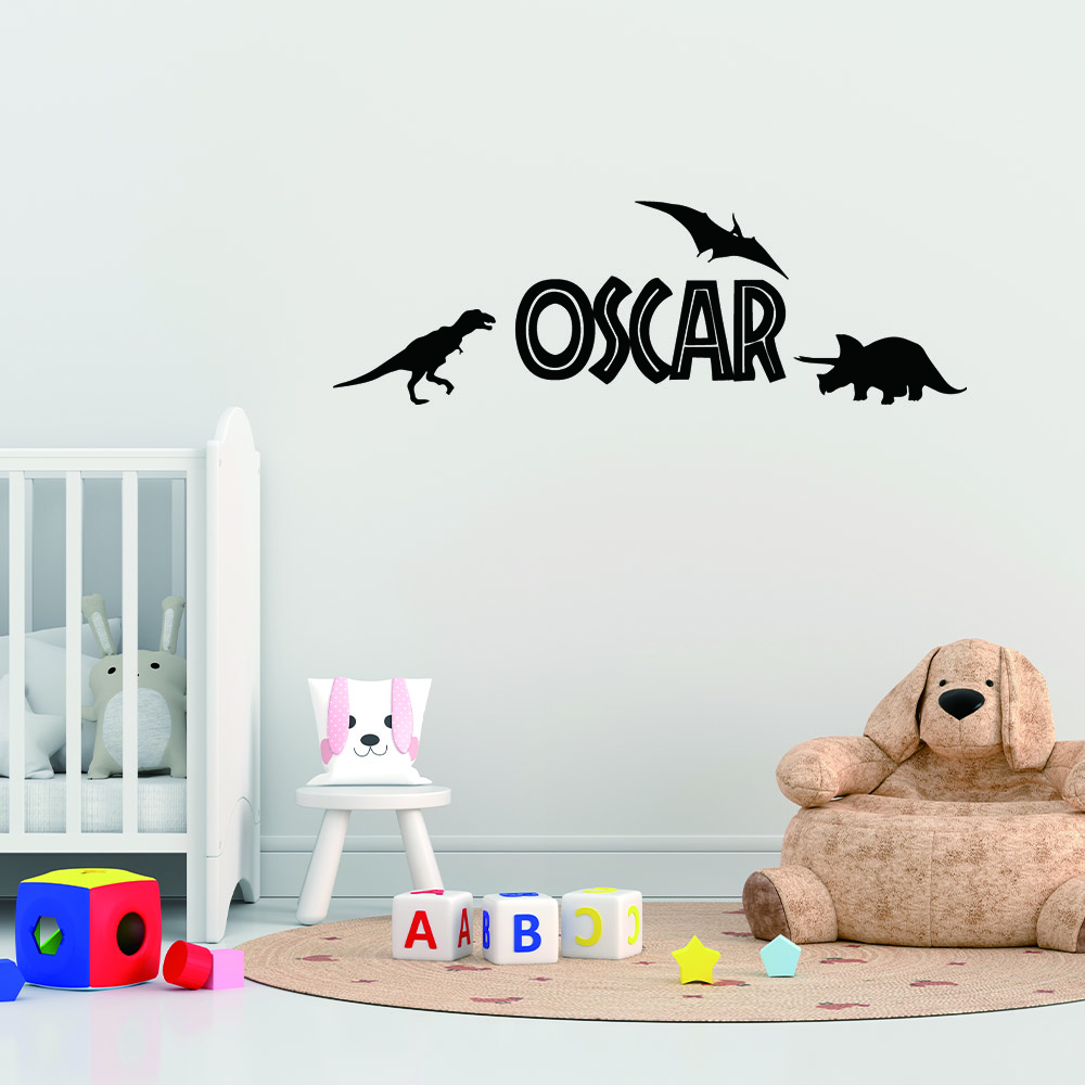 Home Bathroom Name - 1pc NEW Personalize Custom Name Dinosaur