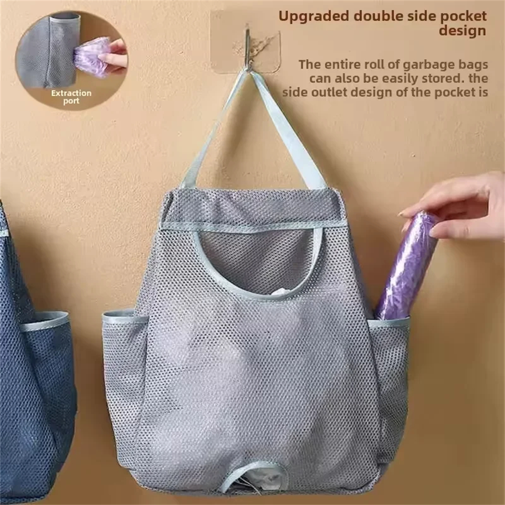 Home Essentials Bathroom Accessories - Garbage Bag Storage Wall Hanging Bag
