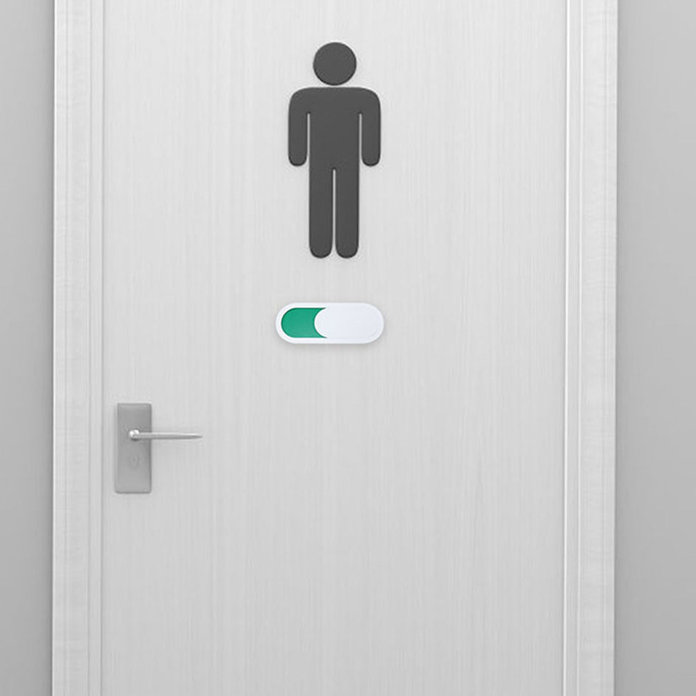 Home Bathroom Occupied Sign - 7Pcs Sliding Door Sign Vacant Occupied