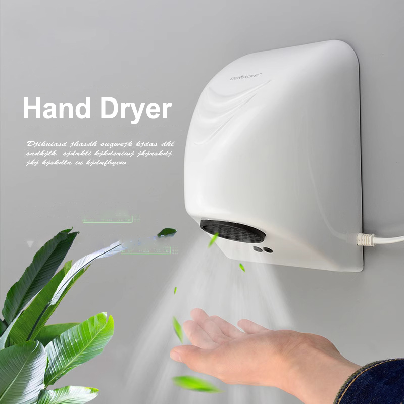 Home Bathroom Hand Dryer - 220V Automatic Induction Hand Dryer For