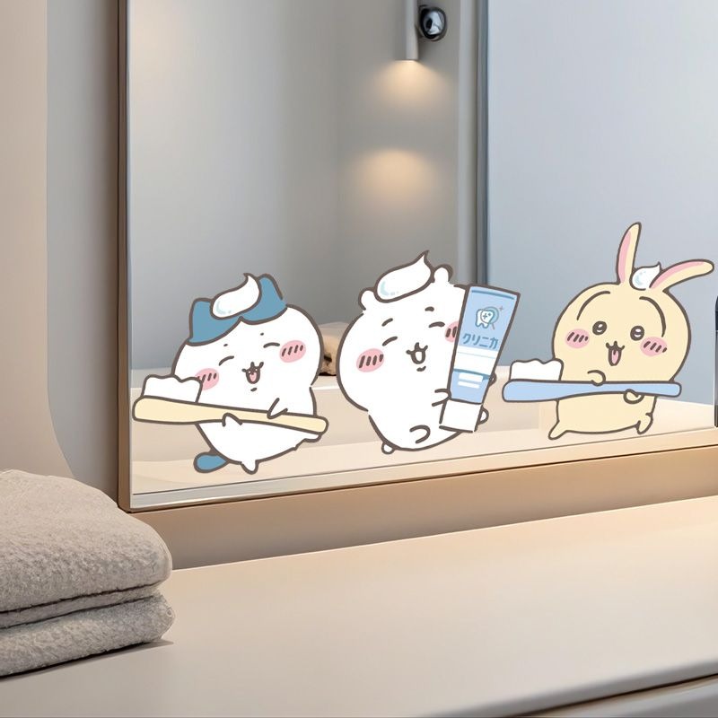 Hot Chiikawa Mirror Stickers S - Home Goods Bathroom Decor avis et prix
