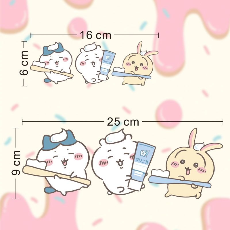 Hot Chiikawa Mirror Stickers S - Home Goods Bathroom Decor avis et prix