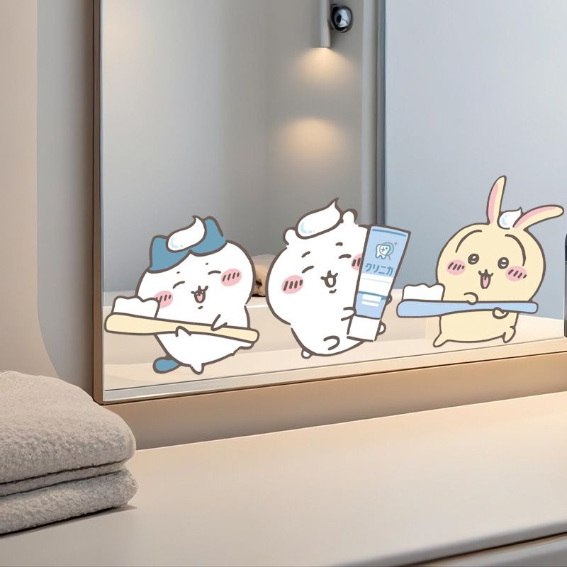 Hot Chiikawa Mirror Stickers S - Home Goods Bathroom Decor avis et prix