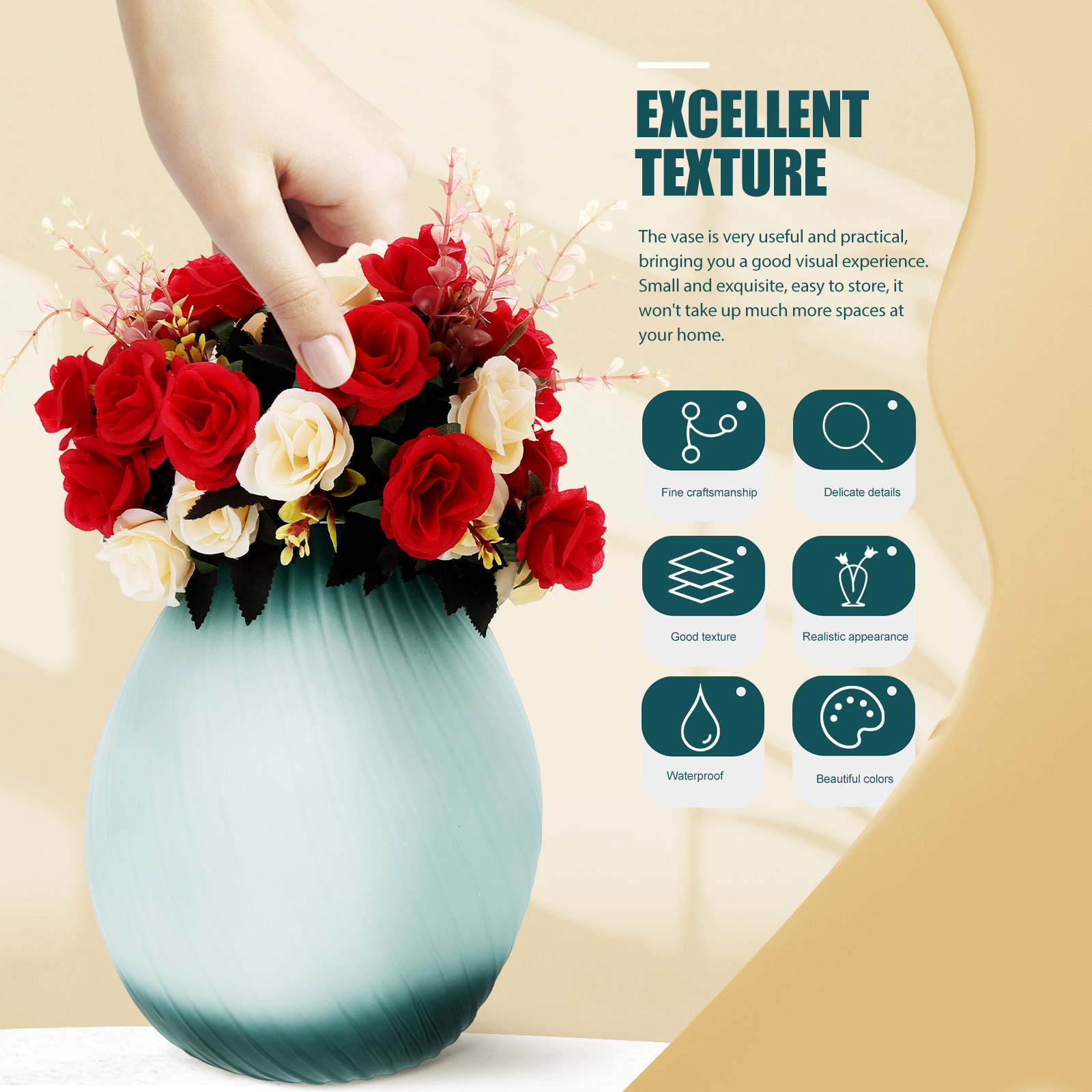 Glass Vase for Flower Arrangin - Home Bathroom Design Simple avis et prix