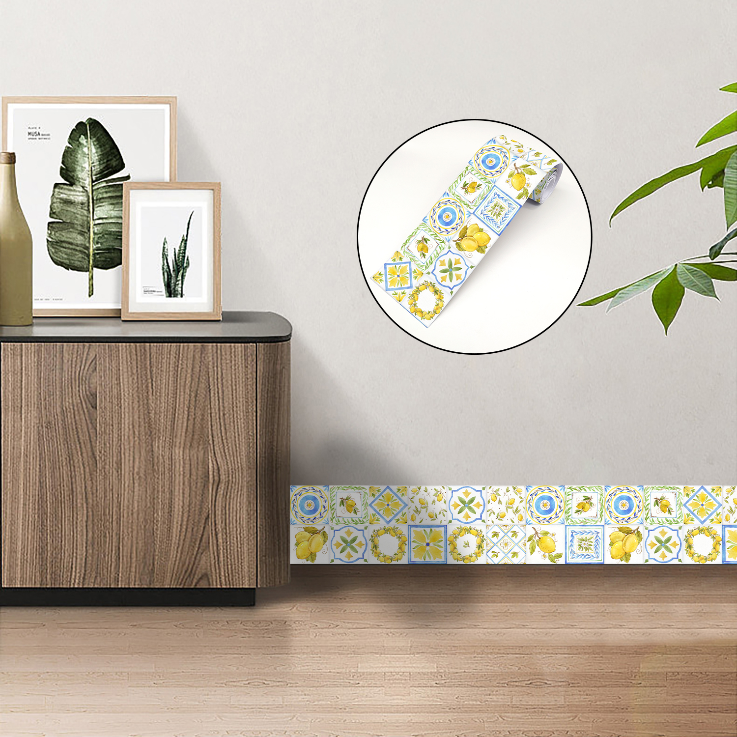 Fresh Style Lemon Ceramic Wall - Home Bathroom Wallpaper avis et prix