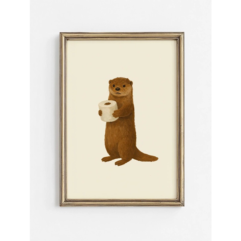 1PC Frameless Cute Animal Bubb - Home Bathroom Wallpaper avis et prix