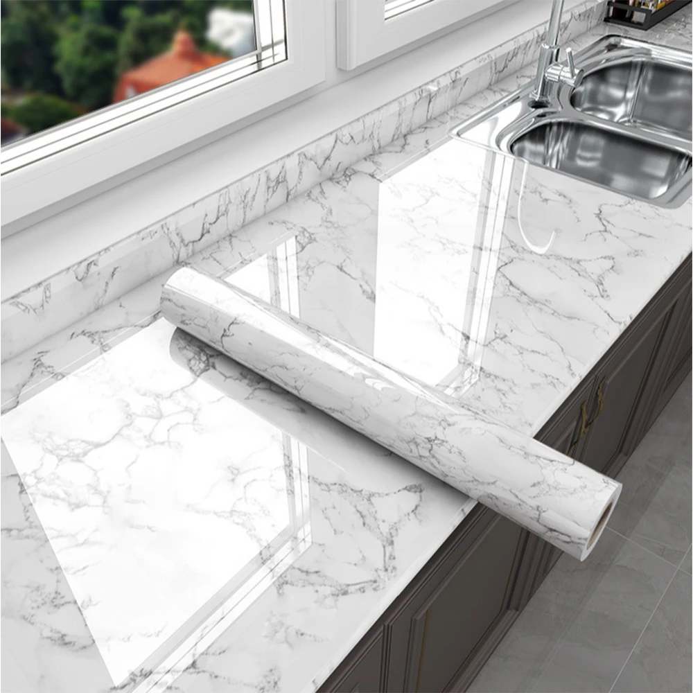 Marble Vinyl Self Adhesive Wal - Home Bathroom Wallpaper avis et prix