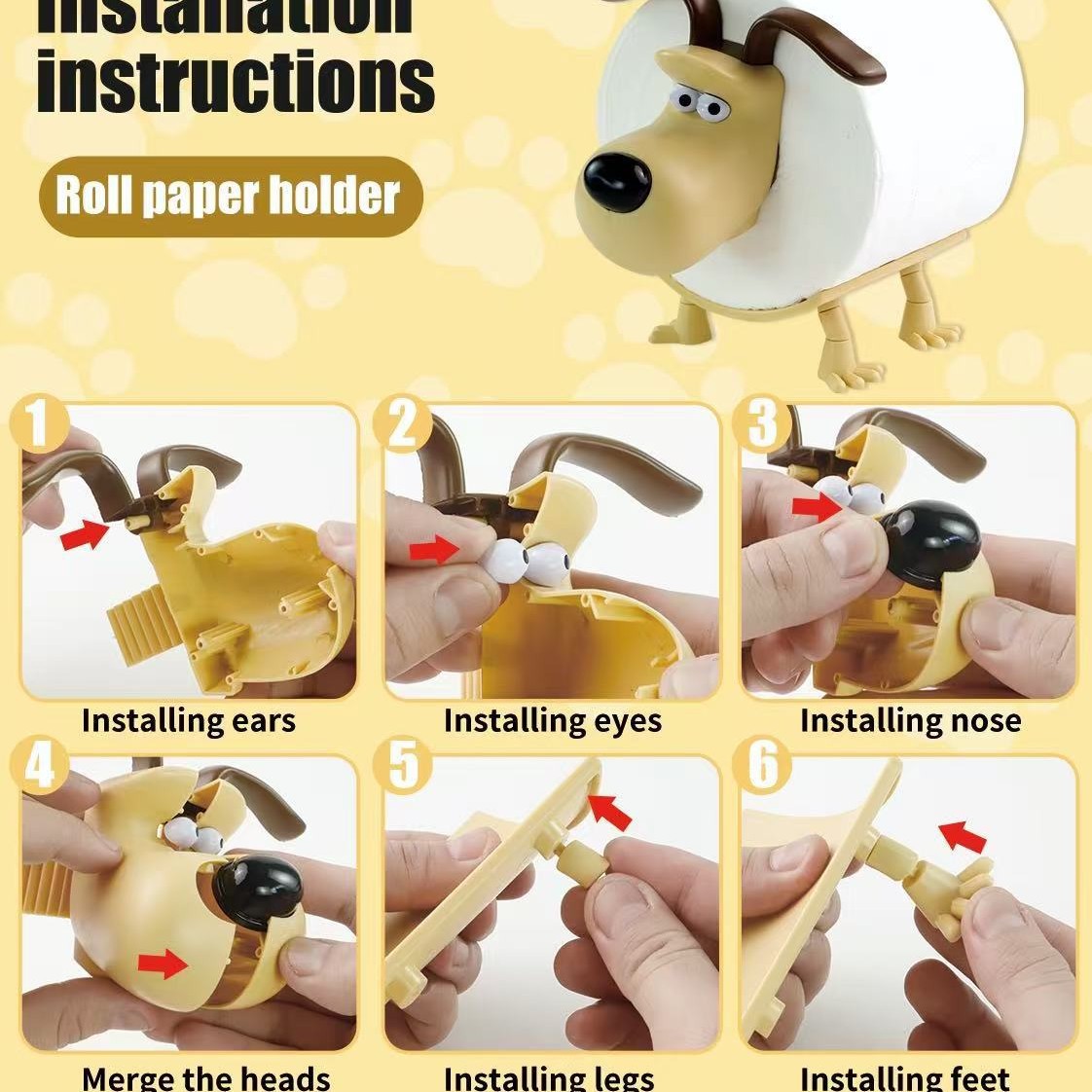 Puppy Toilet Holder Home Decor - Home Goods Bathroom Decor avis et prix