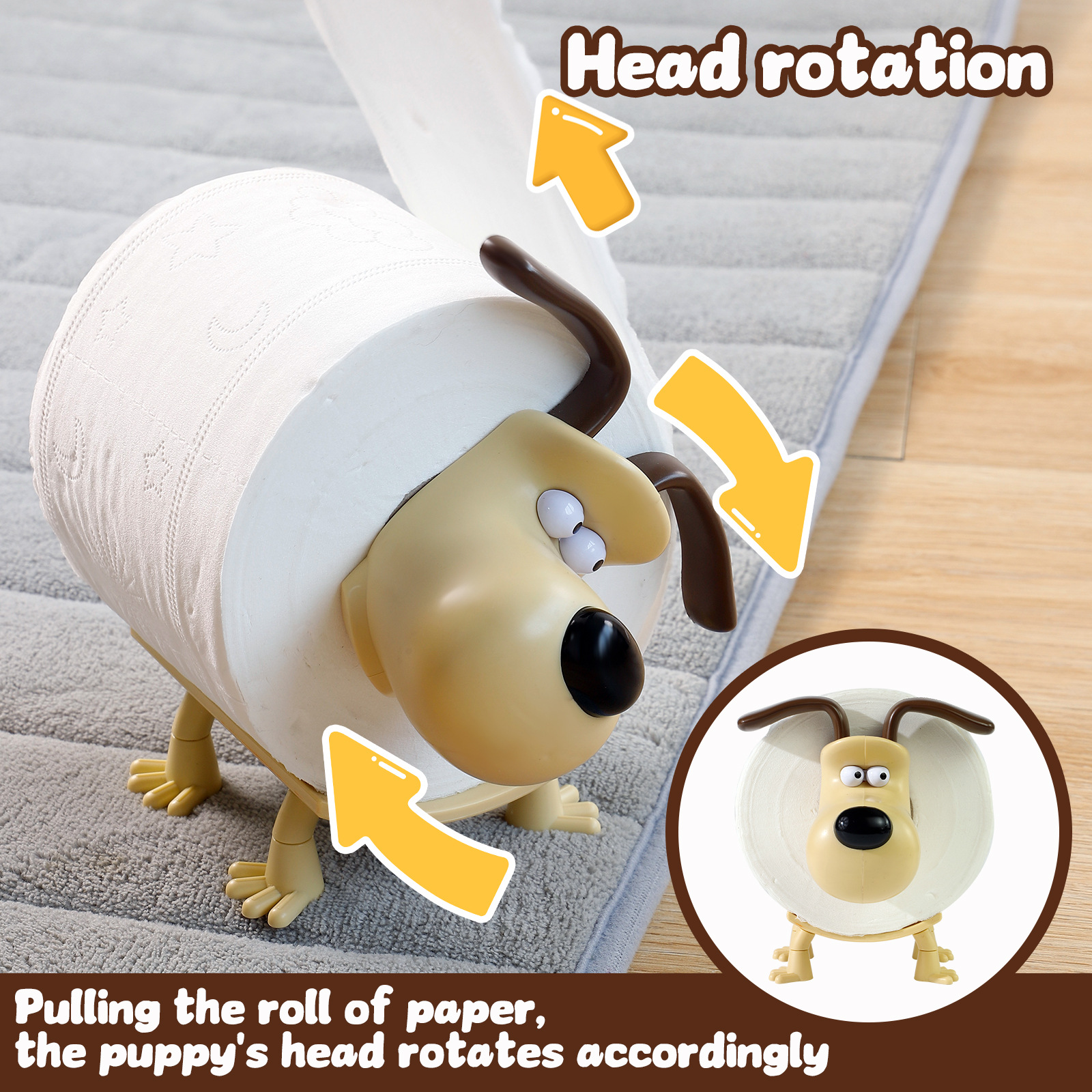Puppy Toilet Holder Home Decor - Home Goods Bathroom Decor avis et prix
