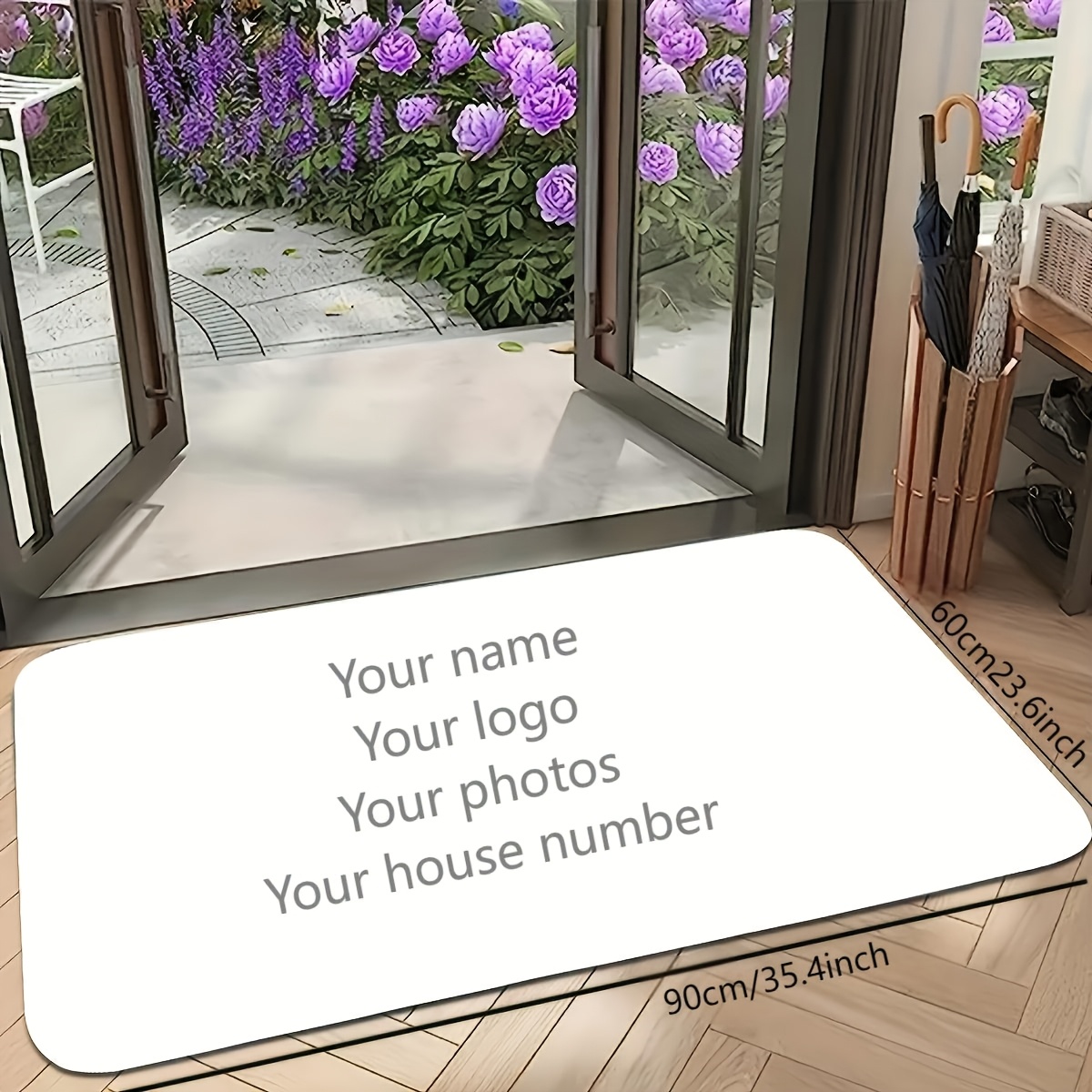 Customizable DIY Mat Entrance  - Home Bathroom Name avis et prix