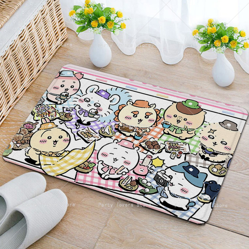 Anime Chiikawas Flannel Carpet - Home Goods Bathroom Decor avis et prix