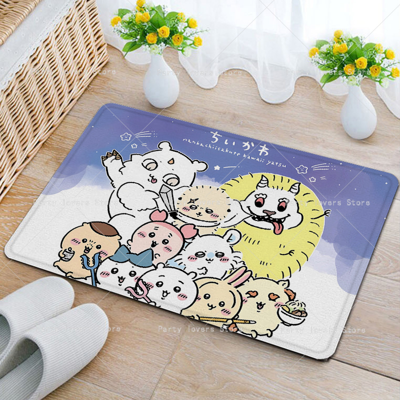 Anime Chiikawas Flannel Carpet - Home Goods Bathroom Decor avis et prix