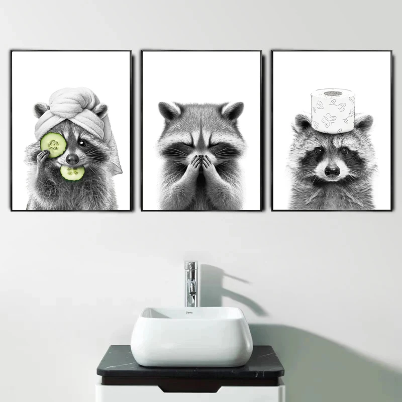 Cat Giraffe Dog Elephant Toile - Home Bathroom Wallpaper avis et prix