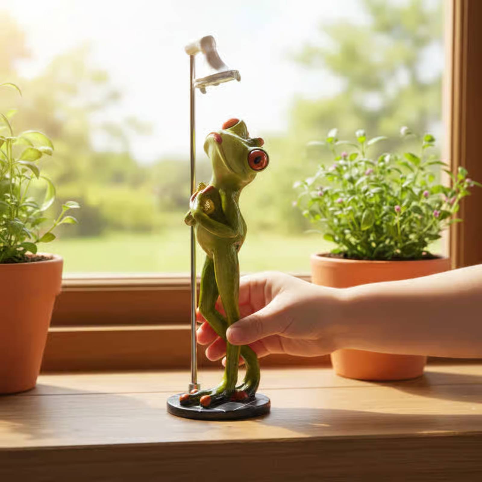 Showering Frog Figurine Novelt - Home Bathroom Shower avis et prix