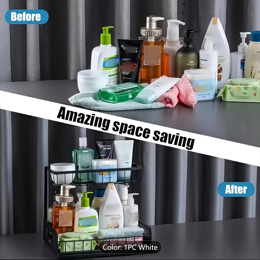 Under Sink Kitchen Storage Rac - Home Essentials Bathroom Cabinet avis et prix