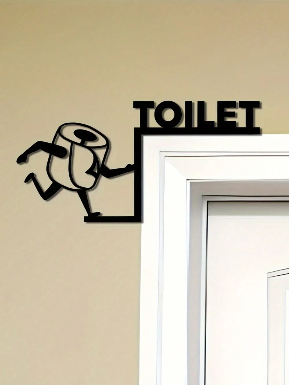 Humorous Toilet Paper Out Meta - Home Bathroom Wallpaper avis et prix