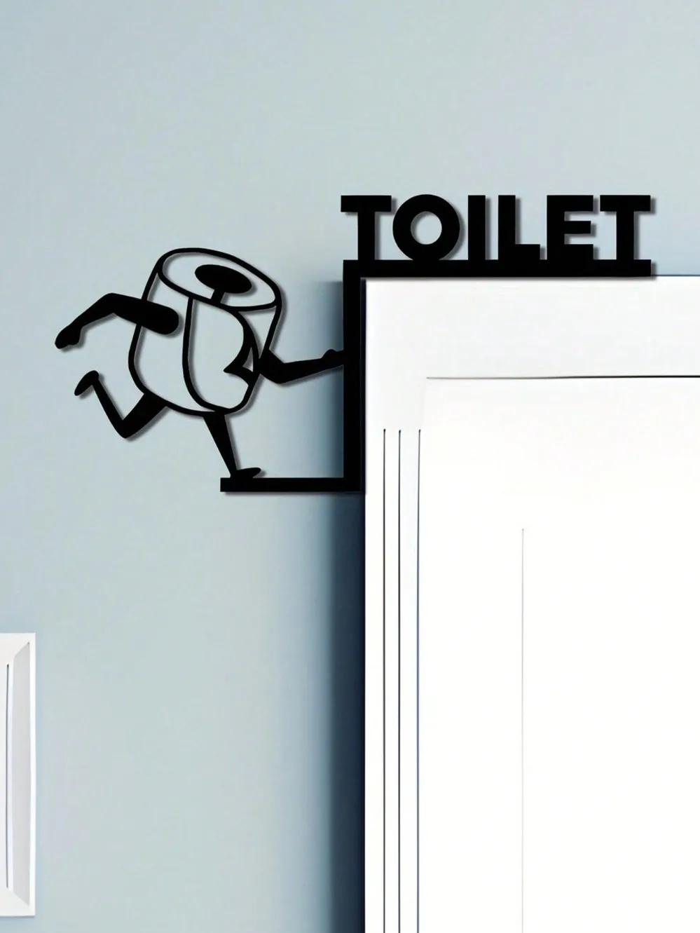 Humorous Toilet Paper Out Meta - Home Bathroom Wallpaper avis et prix