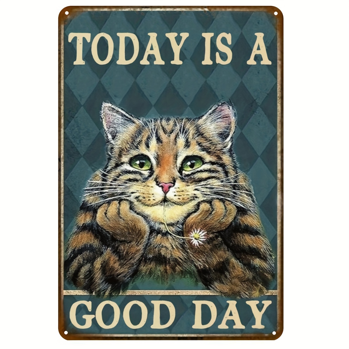 A Metal Tin Sign (8''x12''/20c - Home Goods Bathroom Decor avis et prix