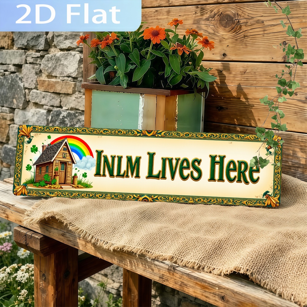 2D Flat, Vintage 'INLM Lives H - Home Bathroom Name avis et prix