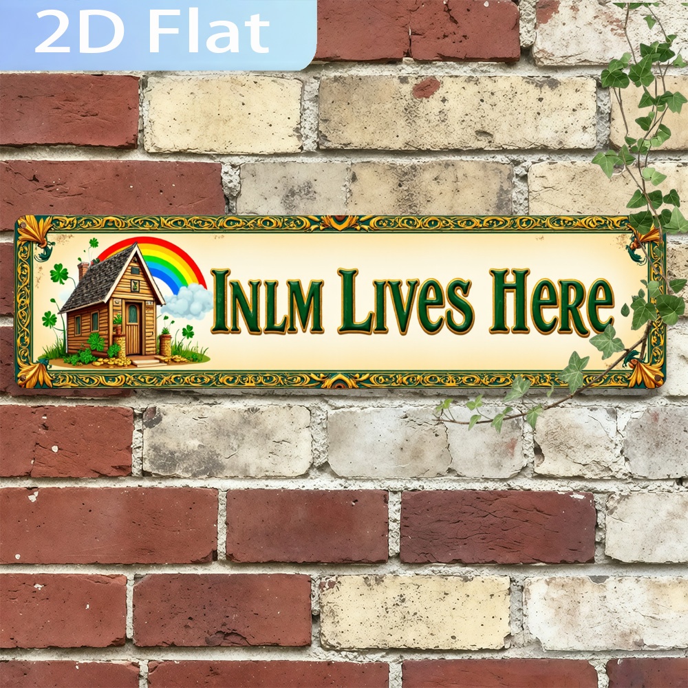 2D Flat, Vintage 'INLM Lives H - Home Bathroom Name avis et prix