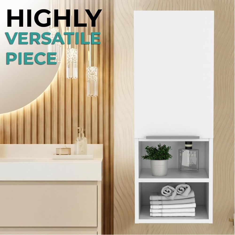 Single-Door Bathroom Cabinet w - Home Essentials Bathroom Cabinet avis et prix
