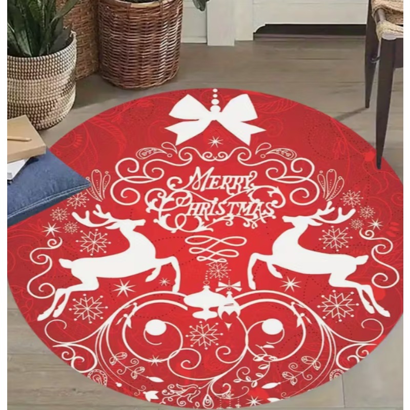 Christmas Themed carpet Santa  - Home Goods Bathroom Decor avis et prix