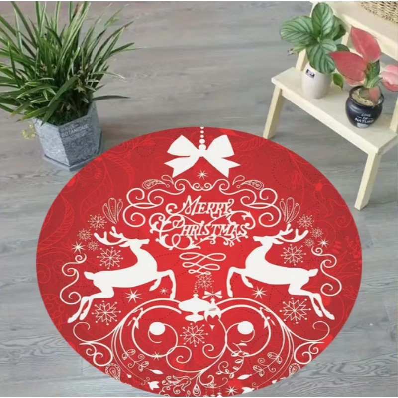 Christmas Themed carpet Santa  - Home Goods Bathroom Decor avis et prix