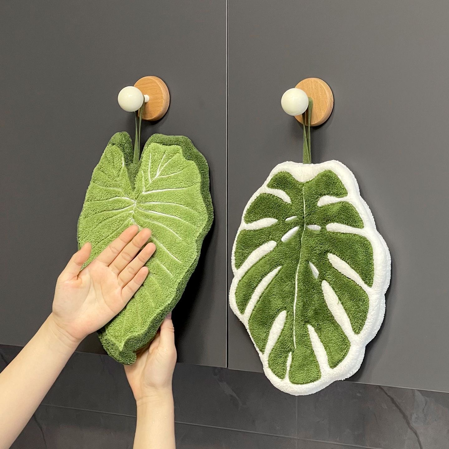 Cute Turtle Back Leaf Hand Tow - Home Goods Bathroom Decor avis et prix