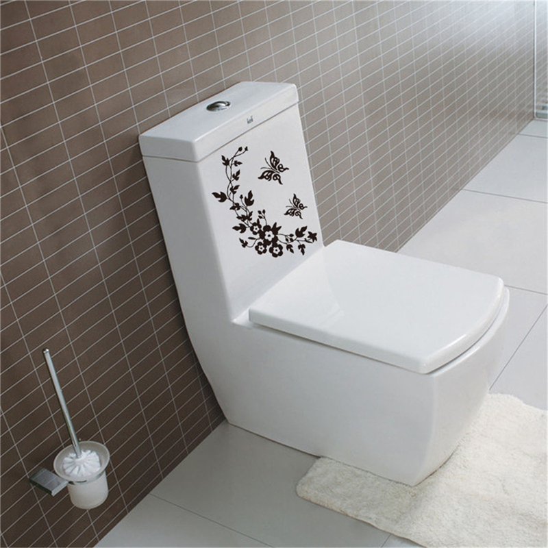 Butterfly Flower Vine Bathroom - Home Bathroom Wallpaper avis et prix