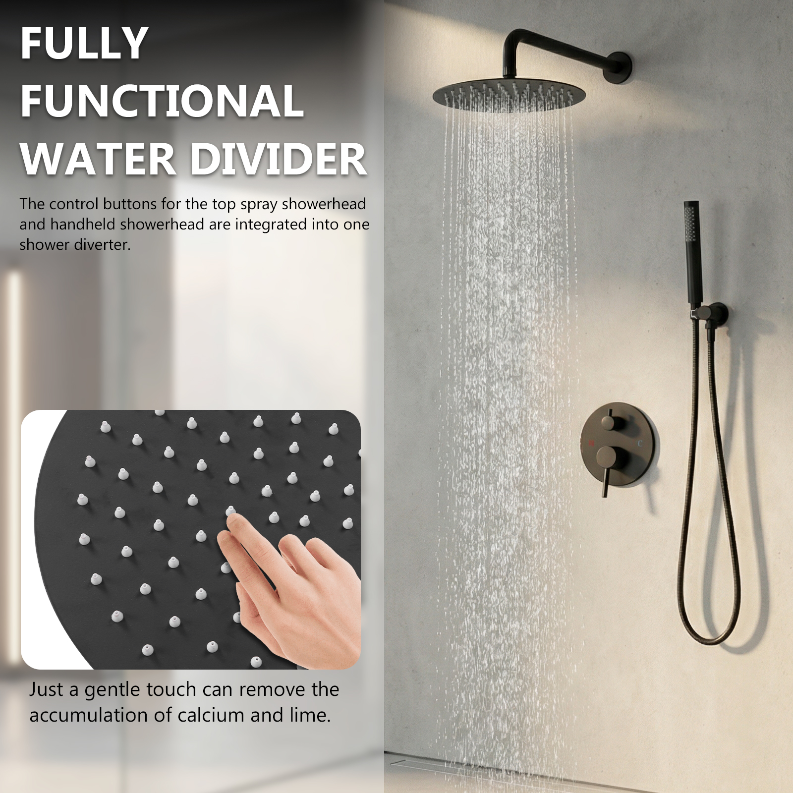 Ceiling Rainfall Shower Head S - Home Bathroom Shower avis et prix