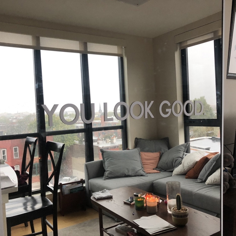 You Look Good Mirror Wall Stic - Home Goods Bathroom Decor avis et prix