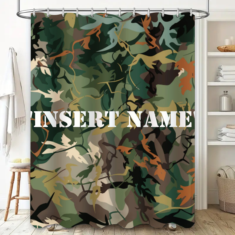 Personalized Camouflage Print  - Home Bathroom Name avis et prix