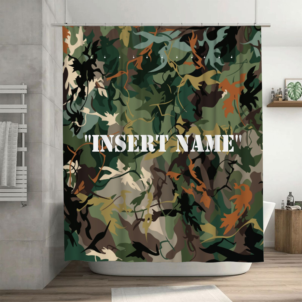 Personalized Camouflage Print  - Home Bathroom Name avis et prix