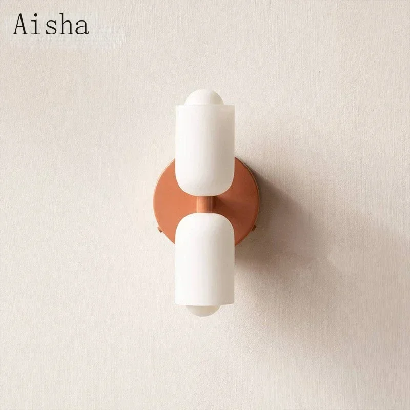 Glass Wall Light Simple Double - Home Bathroom Design Simple avis et prix