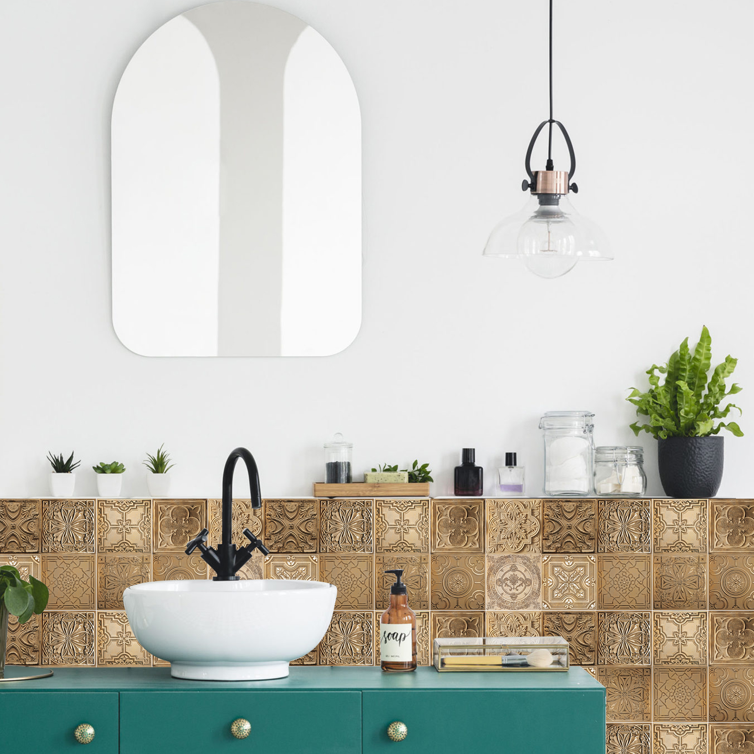 24Pcs European retro style Art - Home Bathroom Wallpaper avis et prix