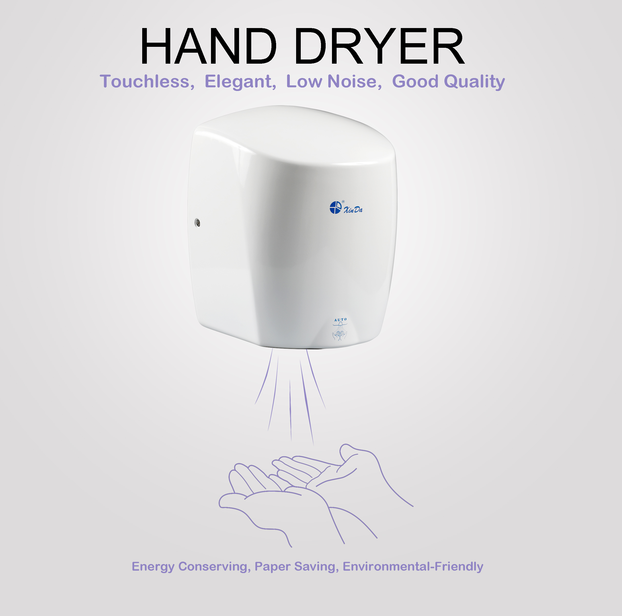 The XinDa GSQ87 White Factory  - Home Bathroom Hand Dryer avis et prix